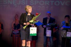 Mária Zemiaková si prevzala ocenenie  za celoživotný prínos v žilinskom športe