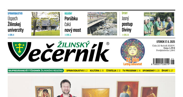 V najnovšom vydaní Žilinského večerníka si prečítate: