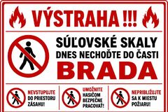 Požiar zasiahol lesný porast v Súľovských skalách, zasahujú aj vrtuľníky