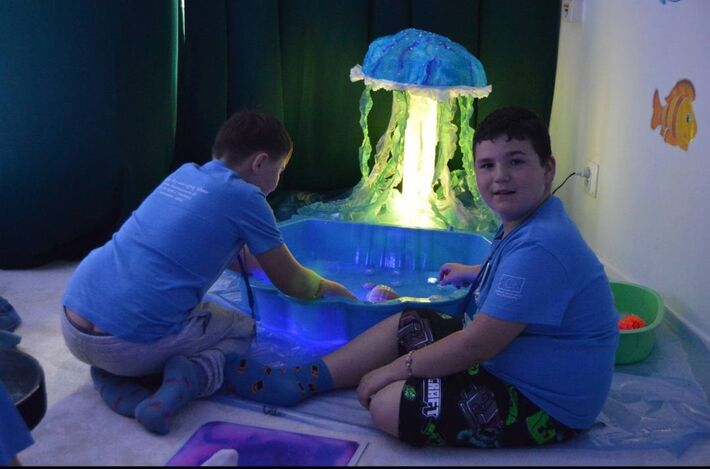 Terapia Snoezelen v multisenzorickej miestnosti..