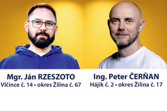 Do žilinského mestského zastupiteľstva kandiduje aj Peter Čerňan a Ján Rzeszoto