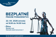 Advokáti budú radiť bezplatne: v Žiline ich nájdete na mestskom úrade