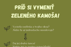 Swap črepníkových rastlín klope na dvere 