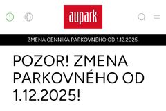 Novinky v parkovacej politike Auparku: Tieto zmeny nepotešia