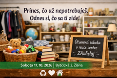 Máte doma veci, ktoré už nepotrebujete? V Žiline ich môžete darovať a odniesť si niečo užitočné