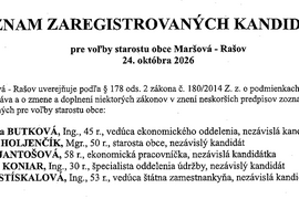 Komunálne voľby 2026: V Maršovej-Rašove vyzvú súčasného starostu štyria kandidáti – fotogaléria