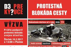 Protestná blokáda v Povine