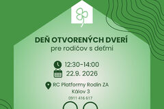 Deň otvorených dverí v Regionálnom centre Platformy rodín detí so zdravotným znevýhodnením