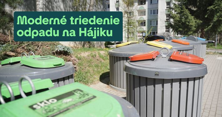 Na Hájiku zamykajú kontajnery. Mesto spúšťa nový systém triedenia odpadu