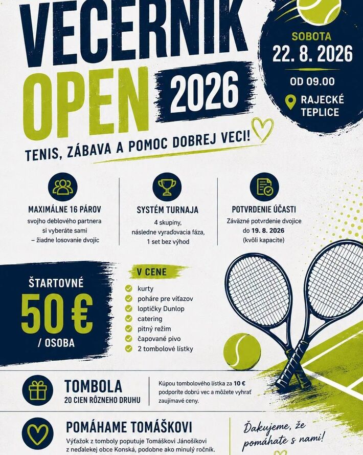 Počas minuloročného turnaja sa podarilo dať dokopy krásnu sumu - 3000 eur.