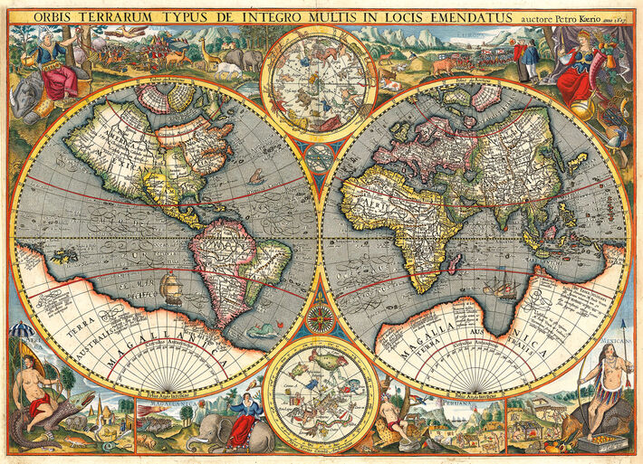 Kaeniova mapa sveta.