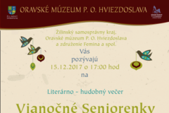 Vianočné Seniorenky / literárno-hudobný večer