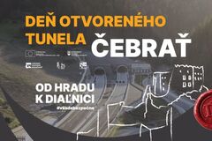 Diaľnica D1 pri tuneli Čebrať sa otvorí peším návštevníkom