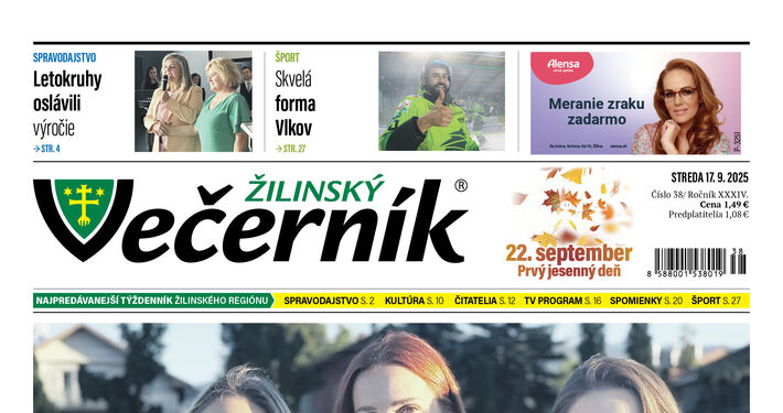 V najnovšom vydaní Žilinského večerníka si prečítate: