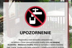 Mesto Žilina upozorňuje na závadnosť vody vo Vraní