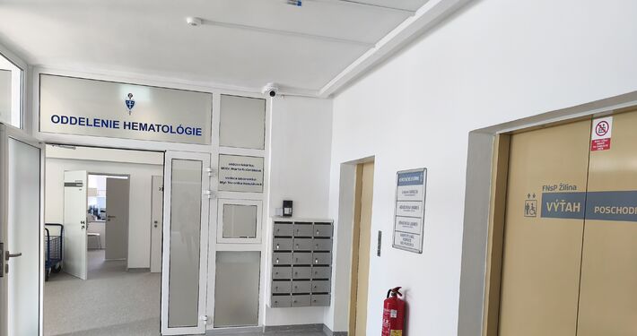 Ambulancia hematológie vo Fakultnej nemocnici s poliklinikou Žilina už v nových priestoroch.