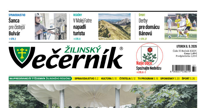 V najnovšom vydaní Žilinského večerníka si prečítate: