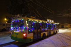 Vianočný trolejbus opäť na linkách MHD