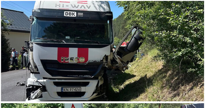 Vážna nehoda: Pri Rajeckých Tepliciach sa zrazili dve nákladné a jedno osobné vozidlo