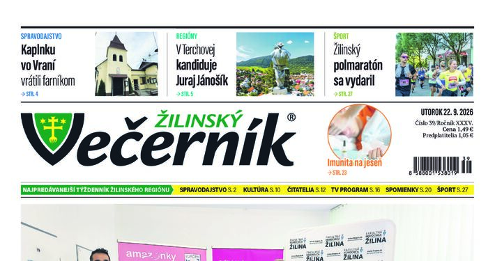 V najnovšom vydaní Žilinského večerníka si prečítate: