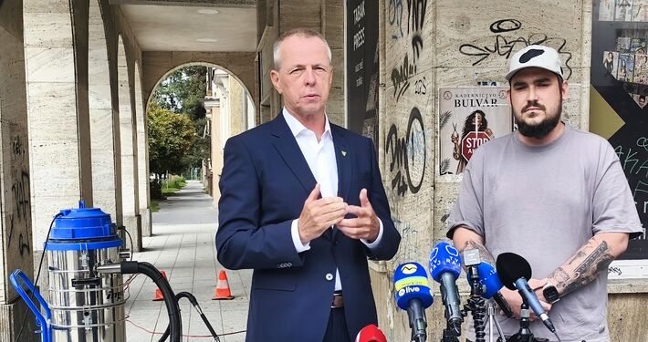 Bulvár dostáva šancu zbaviť sa grafitov. Mesto kúpilo špeciálny čistiaci stroj