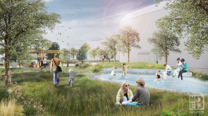 Takto by mal vyzerať vodný prvok podľa vizualizácií. 