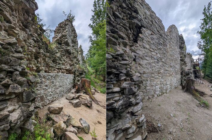 Hrad rastie pred očami závratnou rýchlosťou.