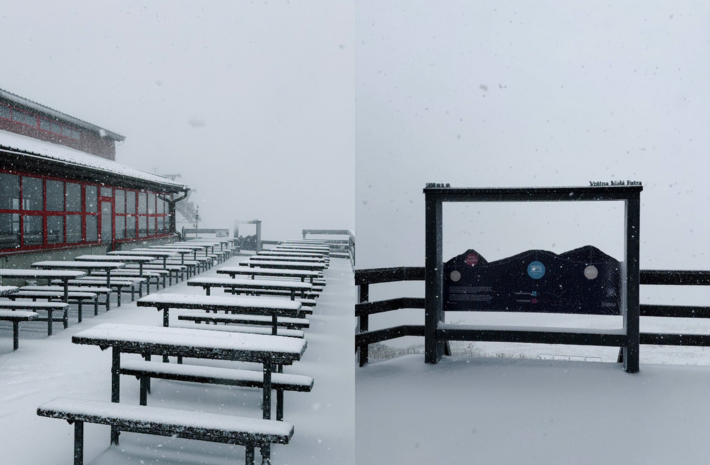 Malá Fatra sa prebúdza do zimy. Na Chlebe napadol sneh