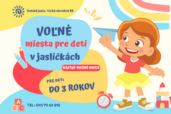 Voľné miesta v detských jasliach na Veľkej okružnej v Žiline
