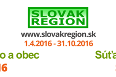 Začiatok súťaží „Najkrajšie mesto a obec Slovenska 2016“ a „Primátor/Starosta Slovenska 2016“ na SLOVAKREGION.SK