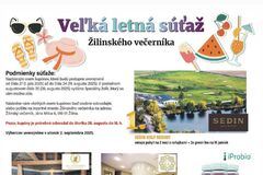 Zapojte sa do Veľkej letnej súťaže Žilinského večerníka a vyhrajte skvelé ceny!
