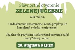 Zelená učebňa je už kompletne hotová