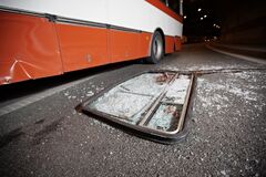 Dopravná nehoda autobusu v Rajeckých Tepliciach
